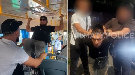 Драка с ножом в автобусе вывела полицию на серию краж в Алматы