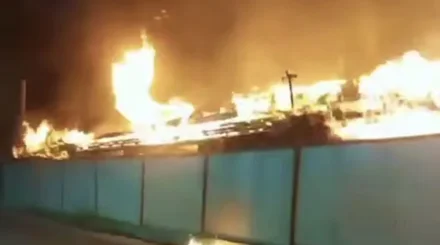 Таразда монша кешені өртеніп кетті (ВИДЕО)