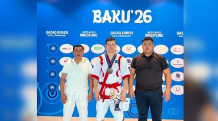 Полицейский из Кызылординской области завоевал бронзовую медаль чемпионата мира по қазақ күресі