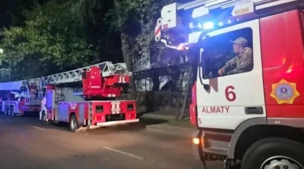 Пожар на девятом этаже: в Алматы спасли 127 жильцов многоэтажки