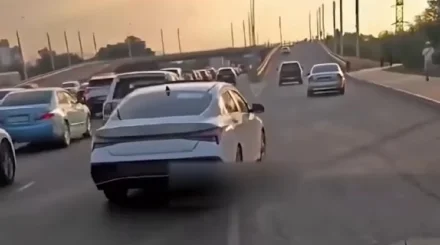 Алматыда жол ережесін әдейі бұзған жүргізуші бір айға қамауға алынды (ВИДЕО)