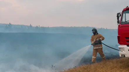 Степной пожар на 2980 гектарах ликвидировали в Акмолинской области