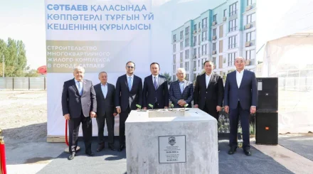 Ұлытау облысында 300 пәтерлі тұрғын үй кешендерінің құрылысы басталды