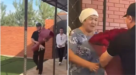 «Сопиып жалғыз жүр»: Тұрсынбек Қабатов анасының туған күніне арнайы барды (ВИДЕО)