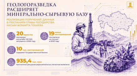 За два года в Казахстане открыто 54 новых месторождения