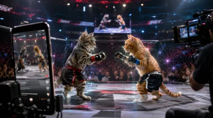 UFC заполонили котики, дерущиеся в октагоне
