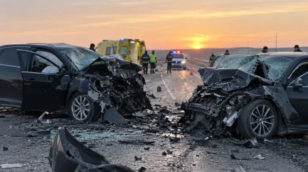 Шесть человек погибли в лобовом столкновении двух Toyota Camry в Актюбинской области