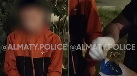 Двух подростков с особо крупной партией наркотиков задержали в Алматы (ВИДЕО)