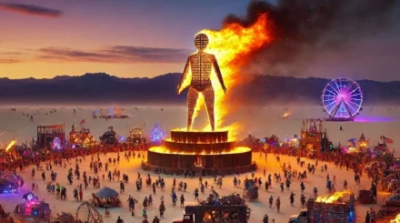На фестивале Burning Man умер мужчина
