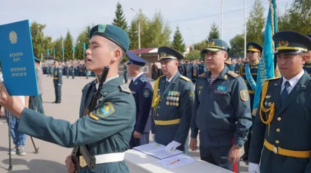  Петропавлда Ұлттық ұлан Академиясының курсанттары Әскери ант қабылдады 