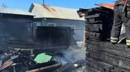 Спасли женщину и вынесли три газовых баллона при пожаре в Петропавловске (ВИДЕО)