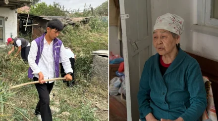   Ардагерлерге көмек көрсетті   