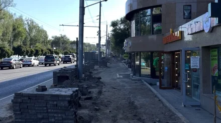 Алматылықтар тротуар плиткаларын қайта ауыстыру жұмыстарына наразылық білдірді