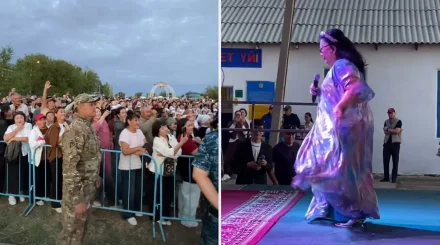 «Настоящая ерке қыз»: Макпал Жунусова зажгла на сцене в селе (ВИДЕО)
