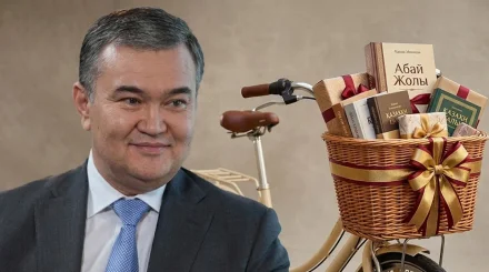 «Төртеуі оқушыға, біреуі – мұғалімге»: Жеңіс Қасымбек ең көп кітап оқыған балаларға велосипед мінгізбек