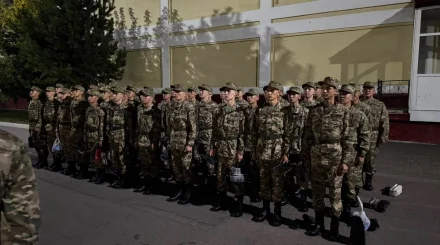 45 новобранцев прибыли из Алматы в столичную бригаду Нацгвардии