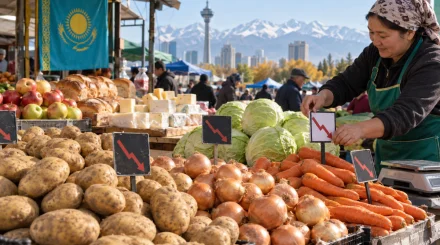 В Казахстане за неделю отмечено снижение цен на ряд продуктов питания