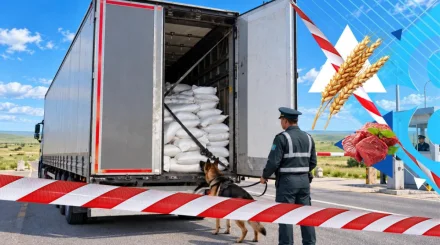 На границе Казахстана пресекли ввоз 107 тонн продукции