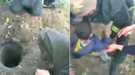Қарағандыда тар шұңқырға құлап кеткен бүлдіршін құтқарылды