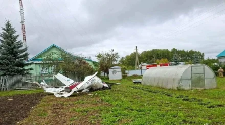Легкомоторный самолет упал в Татарстане: погибли два человека
