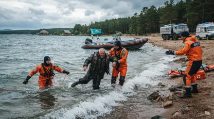 Сильный ветер унес лодку с рыбаком от берега в Акмолинской области (ВИДЕО)