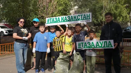 «Таза Қазақстан»: Более 1 тысячи дворов почистили от мусора в Астане