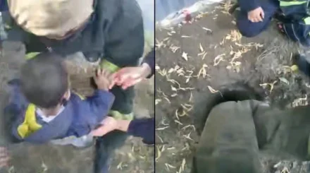 Қарағандыда бала үйдің жанындағы терең шұңқырға құлап кеткен (ВИДЕО)