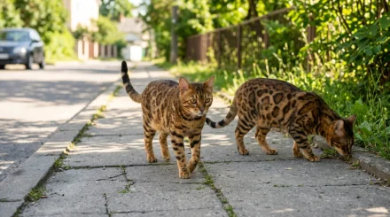 Бродячие бенгальские кошки осваивают Алматы: хозяева выбрасывают их из-за страха