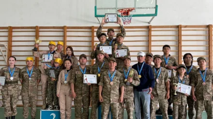  «Жас Бүркіт»: 5573 әскери бөлімінде жиырмадан астам жас әскери-патриоттық тәрбие алып жатыр 