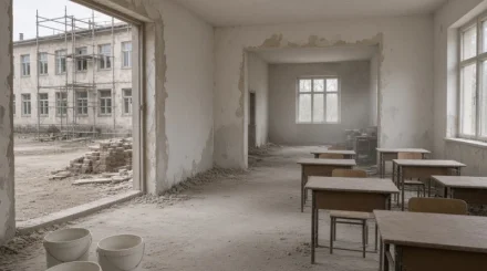В школе под Алматы не успели закончить ремонт: дети надышались краской и пылью