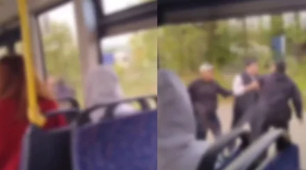Водитель автобуса зажал пассажира дверью и высадил всех в Астане (ВИДЕО)