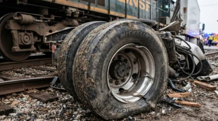  Ақтөбе облысында жүк көлігі тепловозбен соқтығысты 