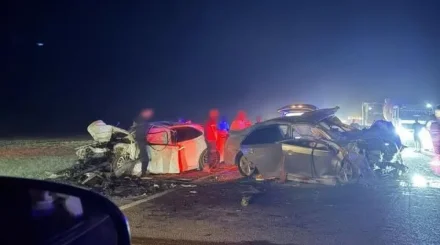 Четыре человека погибли в ДТП с двумя Toyota Camry в Мангистау