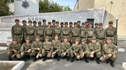 Первый поток новобранцев прибыл в воинскую часть Нацгвардии в Павлодаре