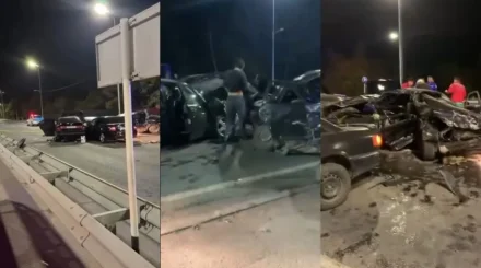 Павлодарда төрт көлік соқтығысып, бір адам қаза тапты