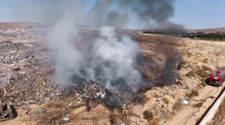 Спасатели локализовали возгорание на полигоне ТБО в Алматинской области