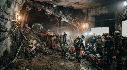 При обрушении золотого рудника погибли 11 человек