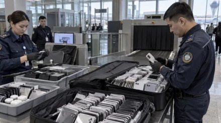 Сотни новеньких незаконных iPhone 18 нашли в багаже пассажиров в Астане