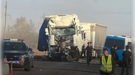 Массовое ДТП произошло на трассе в Костанайской области: один человек погиб