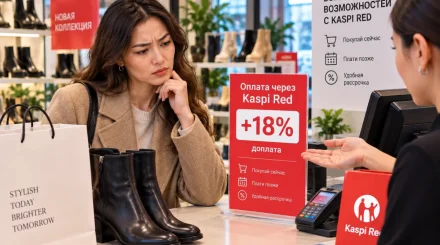 Казахстанка пожаловалась на доплату 18% при оплате через Kaspi Red