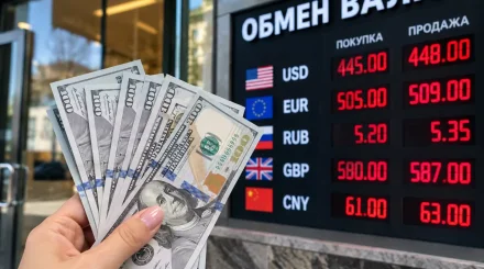 До 448 тенге доходит цена доллара в обменниках Казахстана