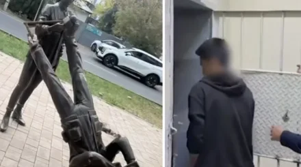 Двое юношей задержаны за дерзкий вандализм на Аллее журналистов в Астане