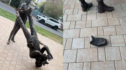 Астанада Журналистер аллеясындағы мүсінді бүлдіргендер ұсталды
