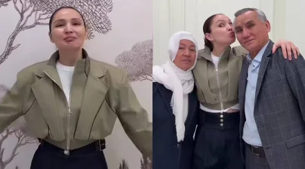 «Ұзақ күткен күнге жеттім»: Жұлдыз Әбдікәрімова ата-анасына тосын сый жасады (ВИДЕО)