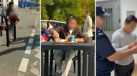 Поставил стол с едой на «зебру» и поел на камеру: блогера наказали в Усть-Каменогорске