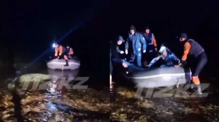 Тағы үш адам түн ішінде Каспий теңізіне ағып кете жаздады (ВИДЕО)