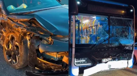 Столкновение автобуса и Zeekr закончилось госпитализацией четырех человек в Астане (ВИДЕО)