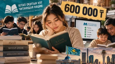 Кітап оқып, 600 мың теңге ұтып алуға болады: Қазақстанда ерекше марафон басталды