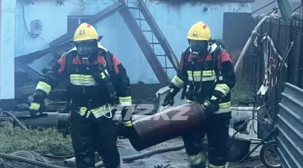 Теміртауда шаруашылық нысаны өртеніп кетті