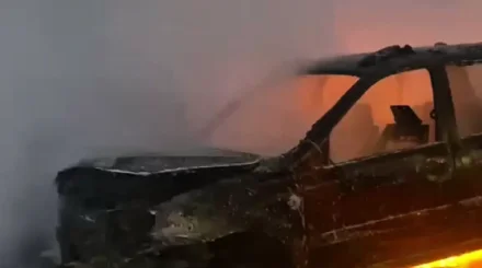 Сразу пять автомобилей горели в столице